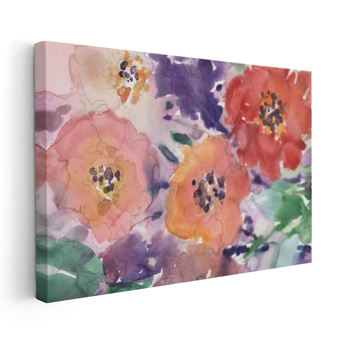 Floral Glamorous I - Canvas Print Wall Art