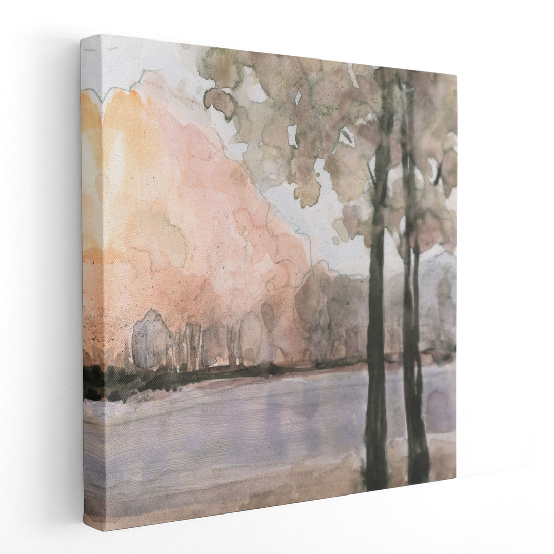 View Behind the Trees II - Canvas Print Wall Art