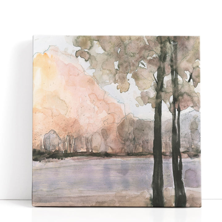 View Behind the Trees II - Canvas Print Wall Art