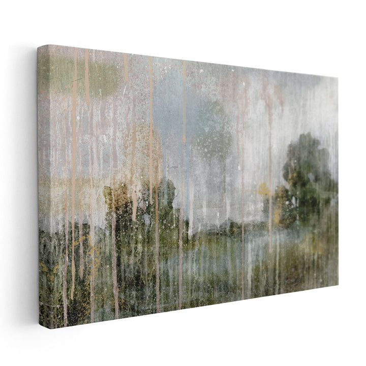 Paint Splattered Landscape I - Canvas Print Wall Art