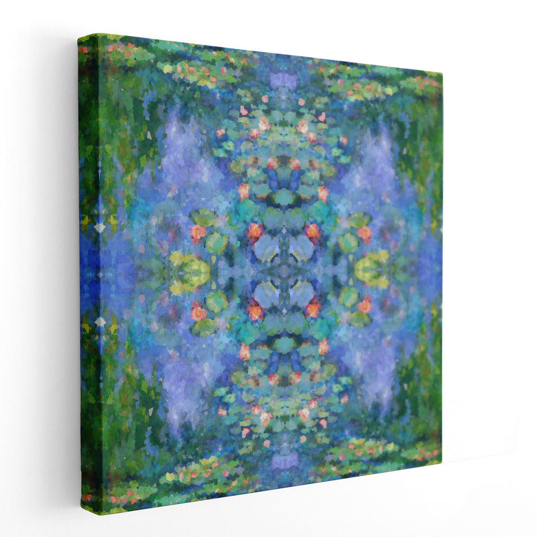 Kaleidoscopic Water Lillies III - Canvas Print Wall Art