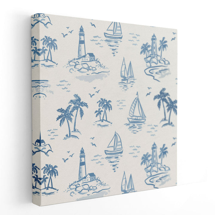 Lighthouse Toile II - Canvas Print Wall Art