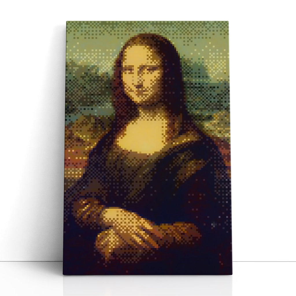Famous Pixel Portraits II Wall Art | Mona Lisa | Victoria Barnes