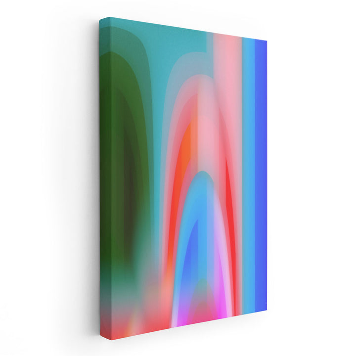 Groovy Prism Gradients I - Canvas Print Wall Art