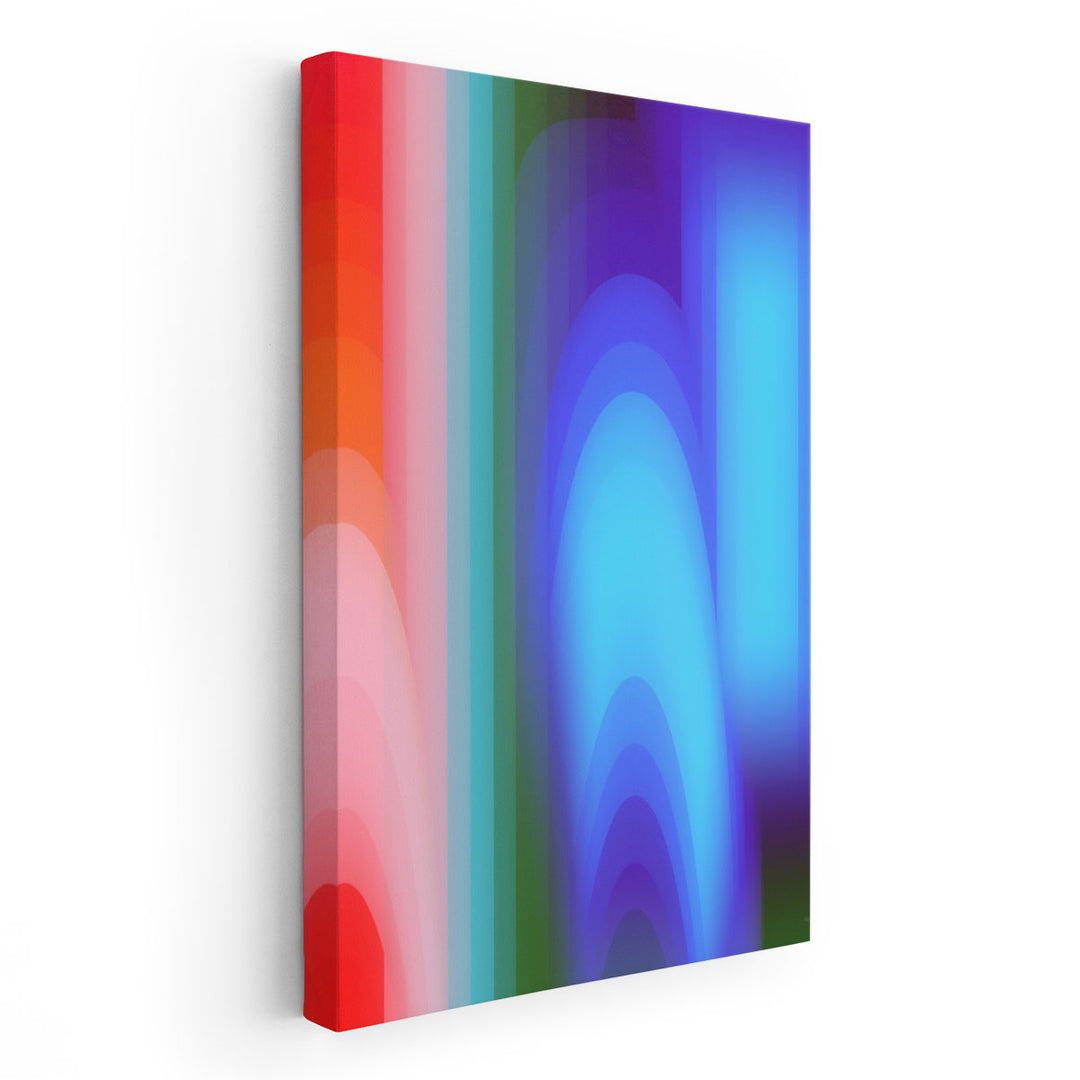 Groovy Prism Gradients II - Canvas Print Wall Art