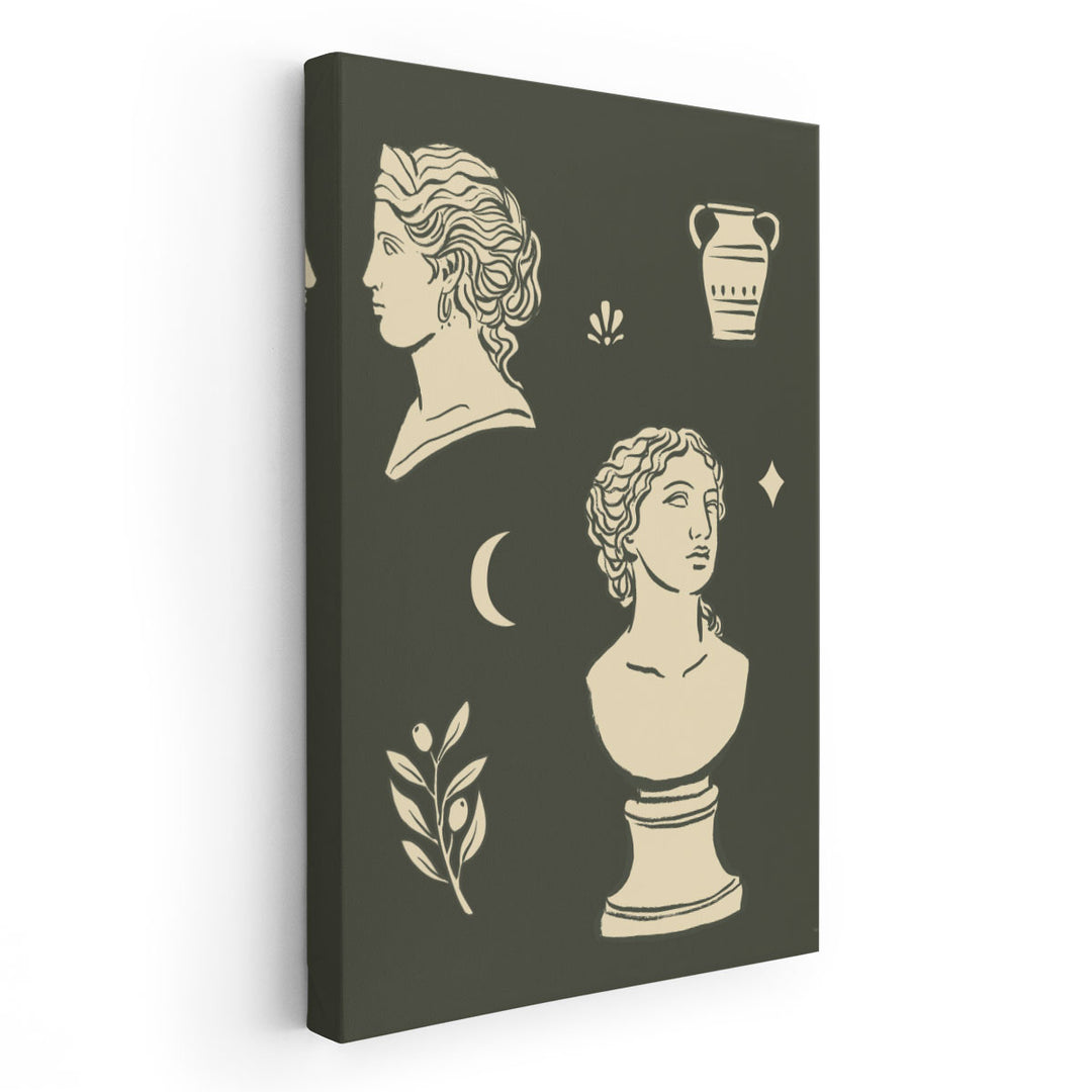 Statuary Collective I - Canvas Print Wall Art