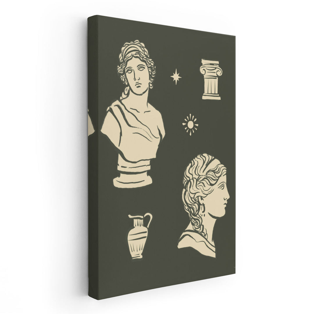 Statuary Collective II - Canvas Print Wall Art