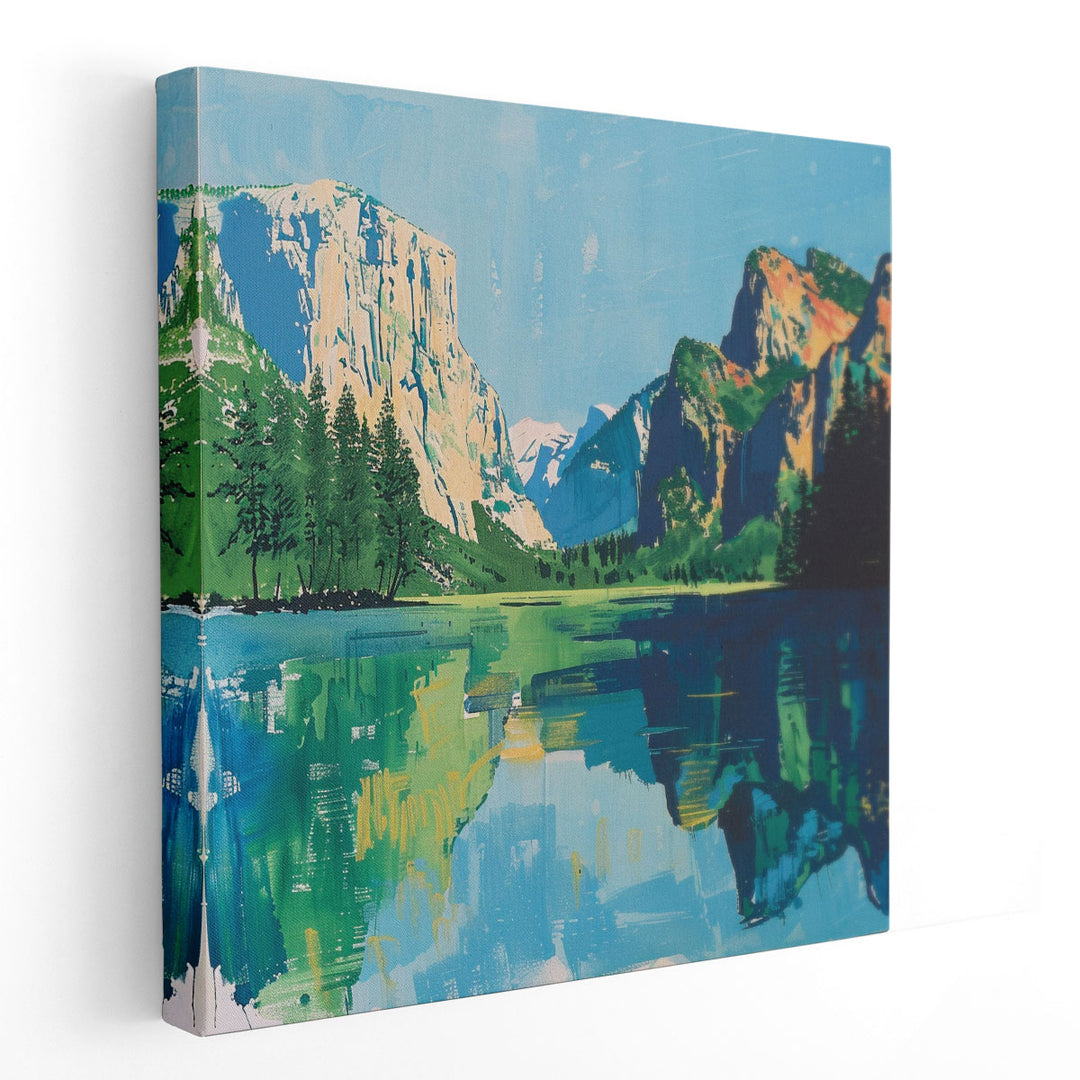 Mountain Reflection II - Canvas Print Wall Art