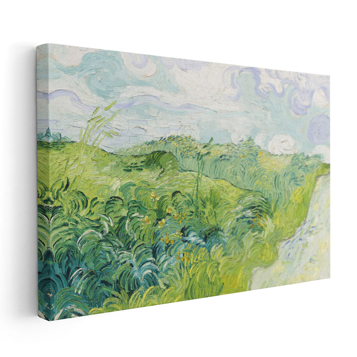 Green Wheat Fields, Auvers, 1890 - Canvas Print Wall Art