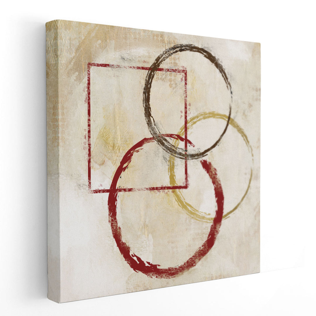 Circles And Squares 1 - Canvas Print Wall Art