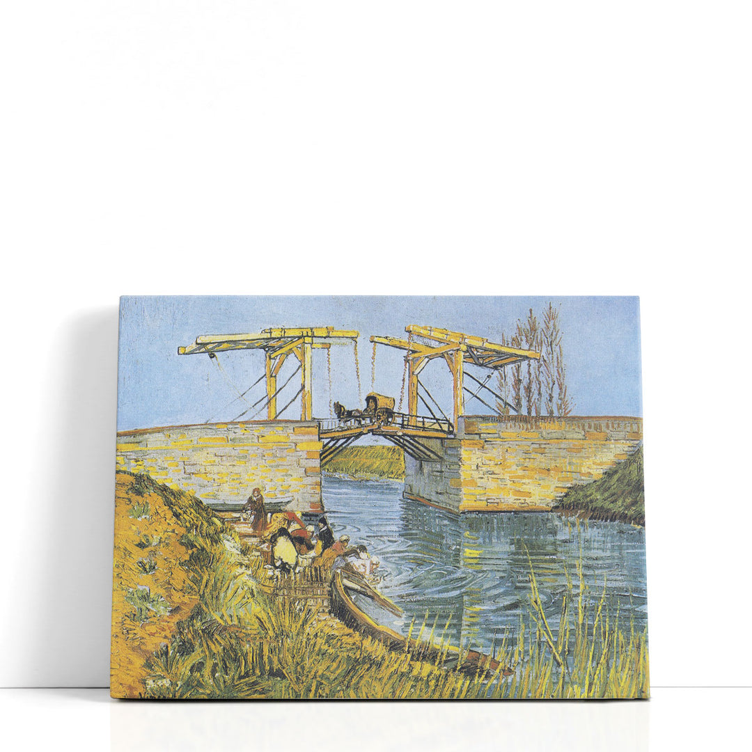 The Langlois Bridge at Arles with Women Washing, 1888 - Canvas Print Wall Art