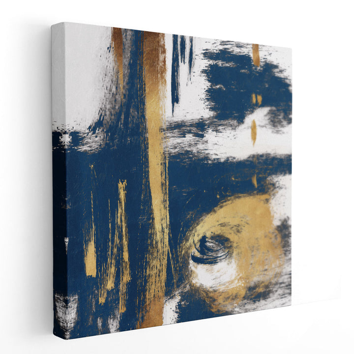 Rotational Pull Blue - Canvas Print Wall Art