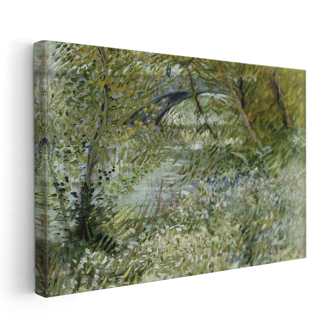 River Bank in Springtime, 1887 - Canvas Print Wall Art