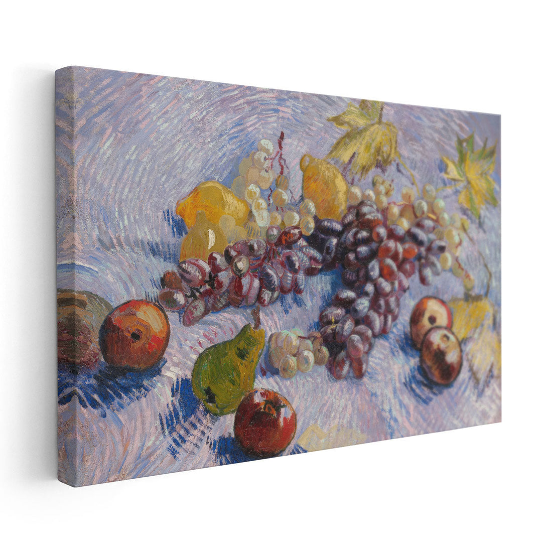 Grapes, Lemons, Pears, and Apples, 1887 - Canvas Print Wall Art