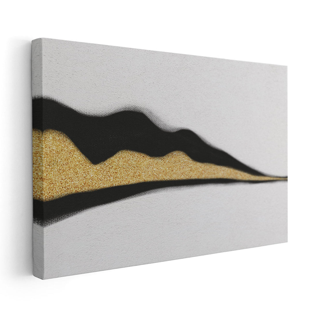 Golden Streams 1 - Canvas Print Wall Art