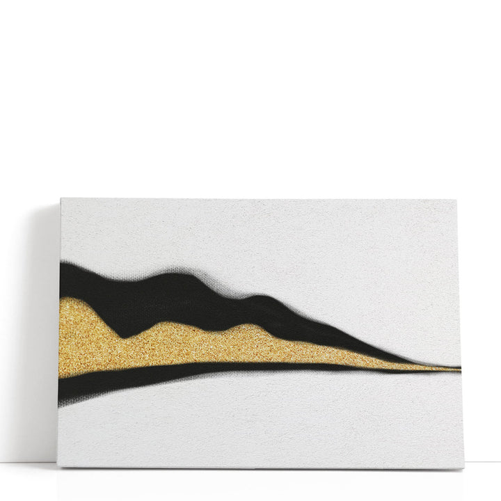 black gold wall art abstract geometric design