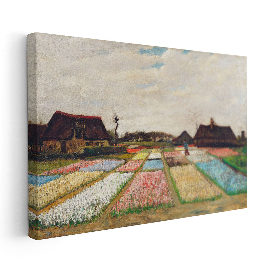 Flower Beds in Holland, 1883 - Canvas Print Wall Art