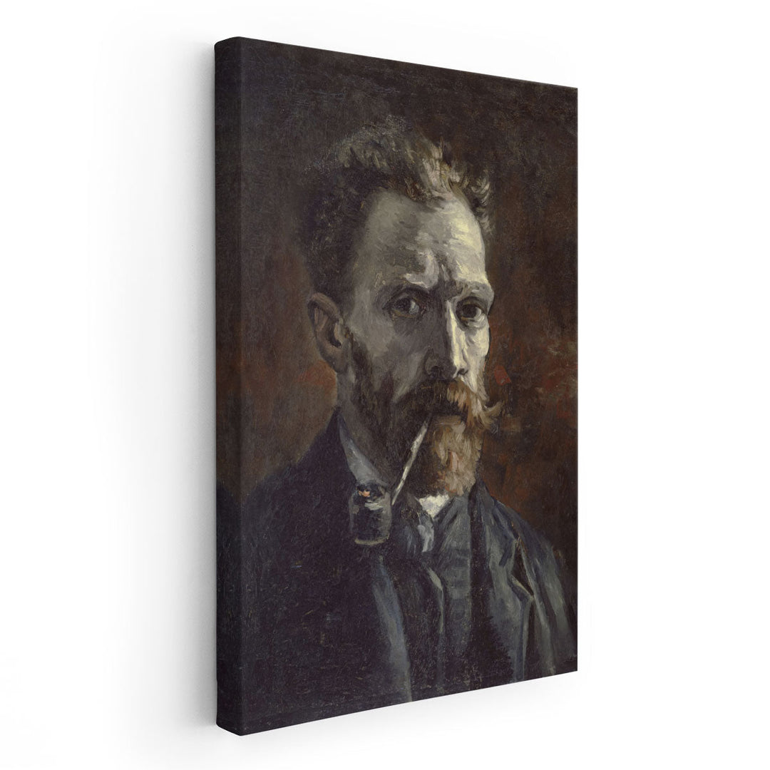 Self-Portrait with Pipe, 1886 - Canvas Print Wall Art