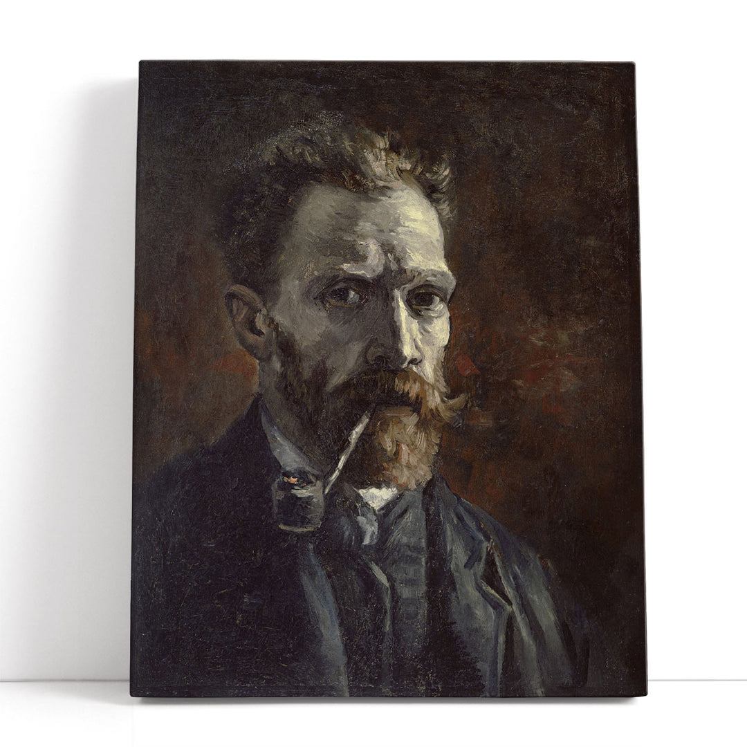 Self-Portrait with Pipe, 1886 - Canvas Print Wall Art