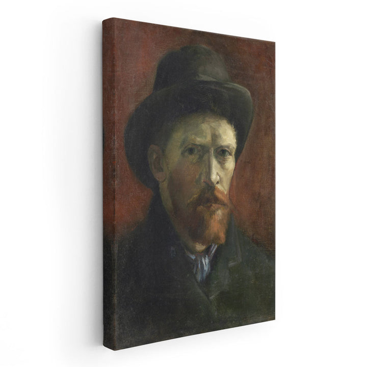 Self-Portrait with Dark Felt Hat, 1886 - Canvas Print Wall Art