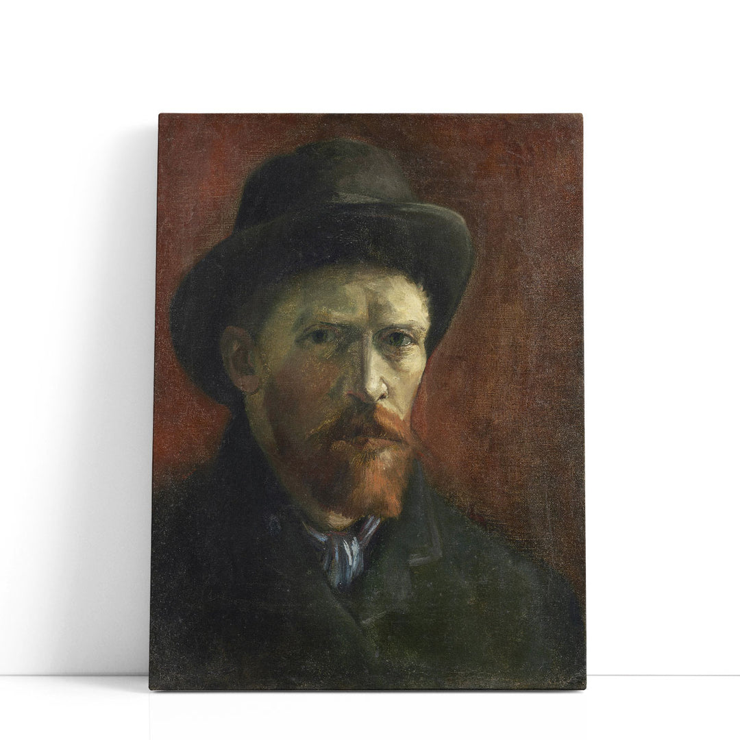 Self-Portrait with Dark Felt Hat, 1886 - Canvas Print Wall Art
