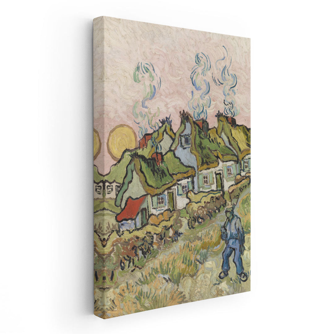 Houses and Figure, 1890 - Canvas Print Wall Art