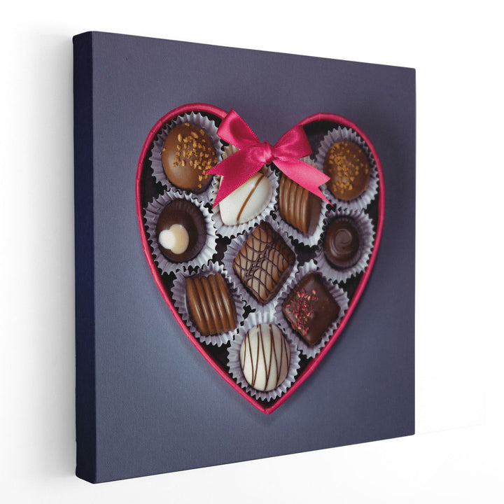 Chocolate Heart - Canvas Print Wall Art