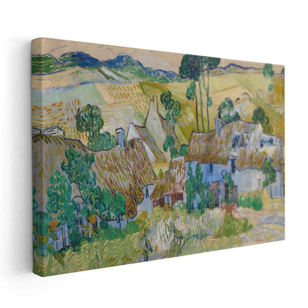 Farms Near Auvers, 1890 - Canvas Print Wall Art