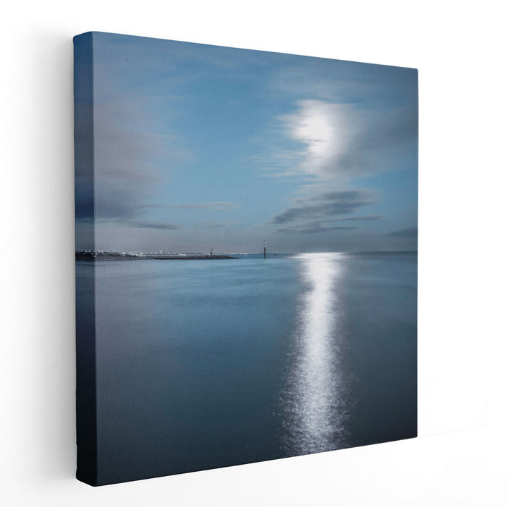 Tranquil Seascape with Horizon over Water - Canvas Print Wall Art