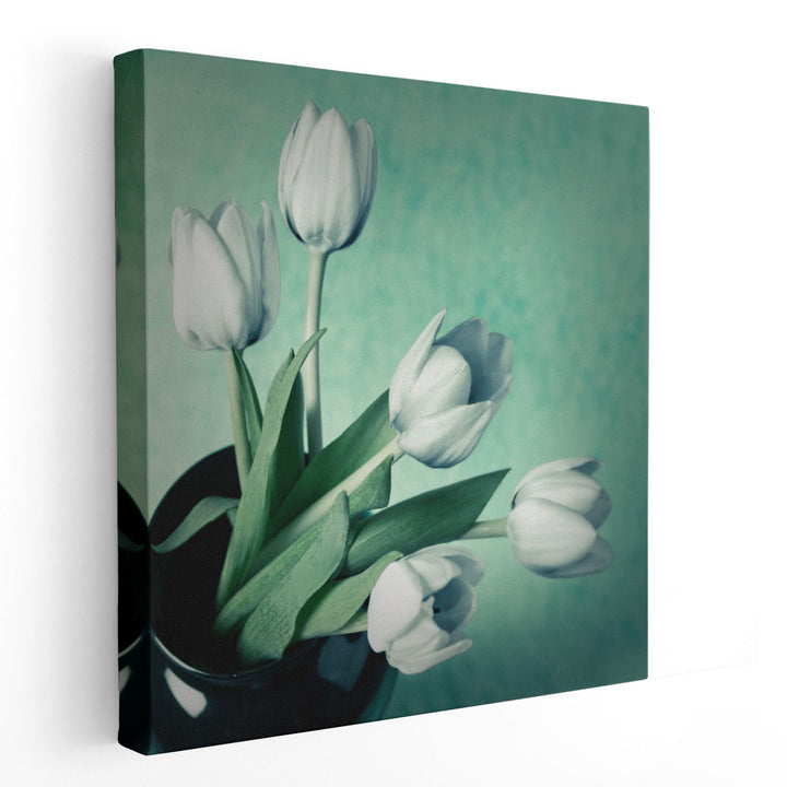 Tulips in a Vase - Canvas Print Wall Art