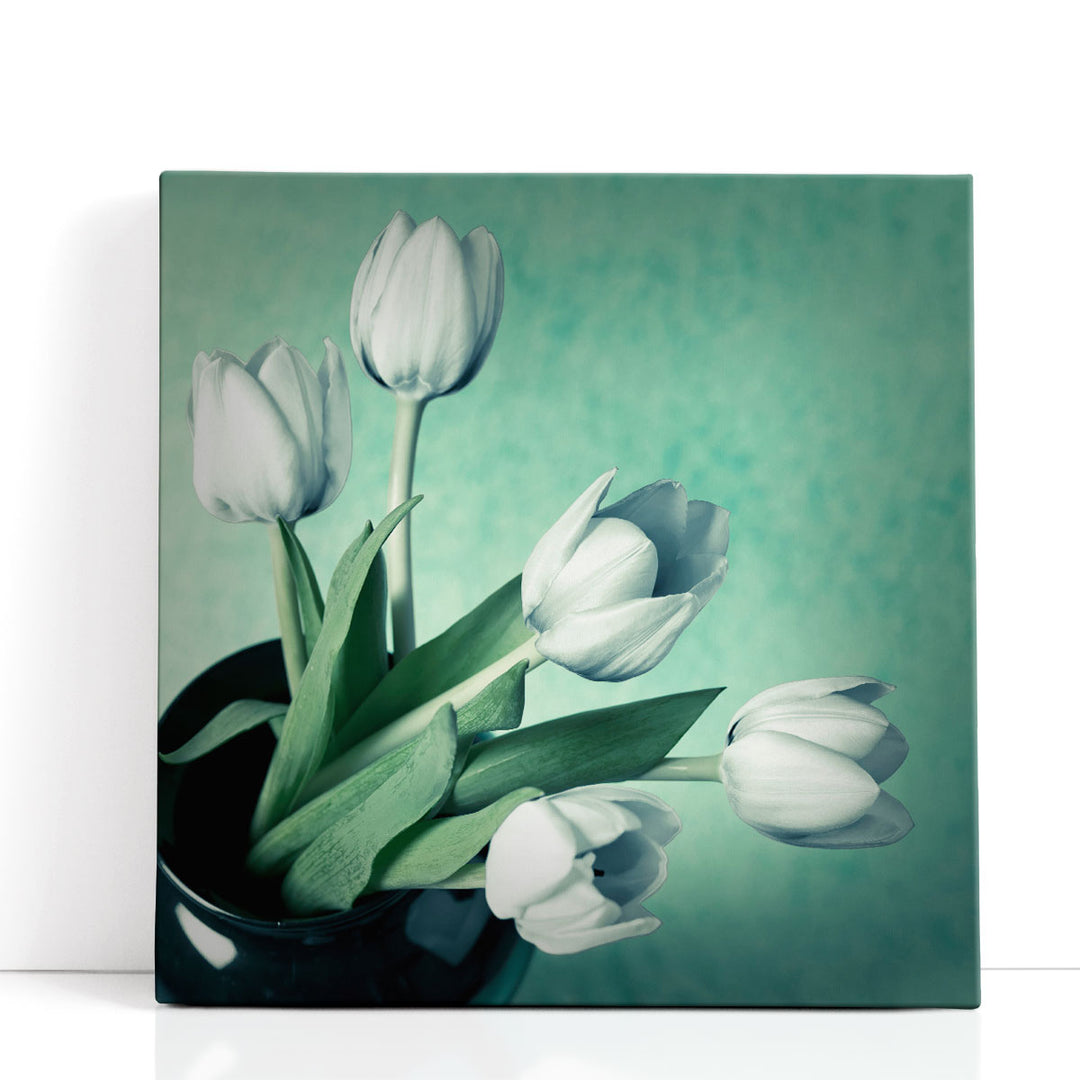 Tulips in a Vase - Canvas Print Wall Art