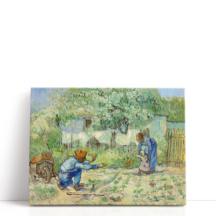 First Steps, after Millet, 1890 - Canvas Print Wall Art