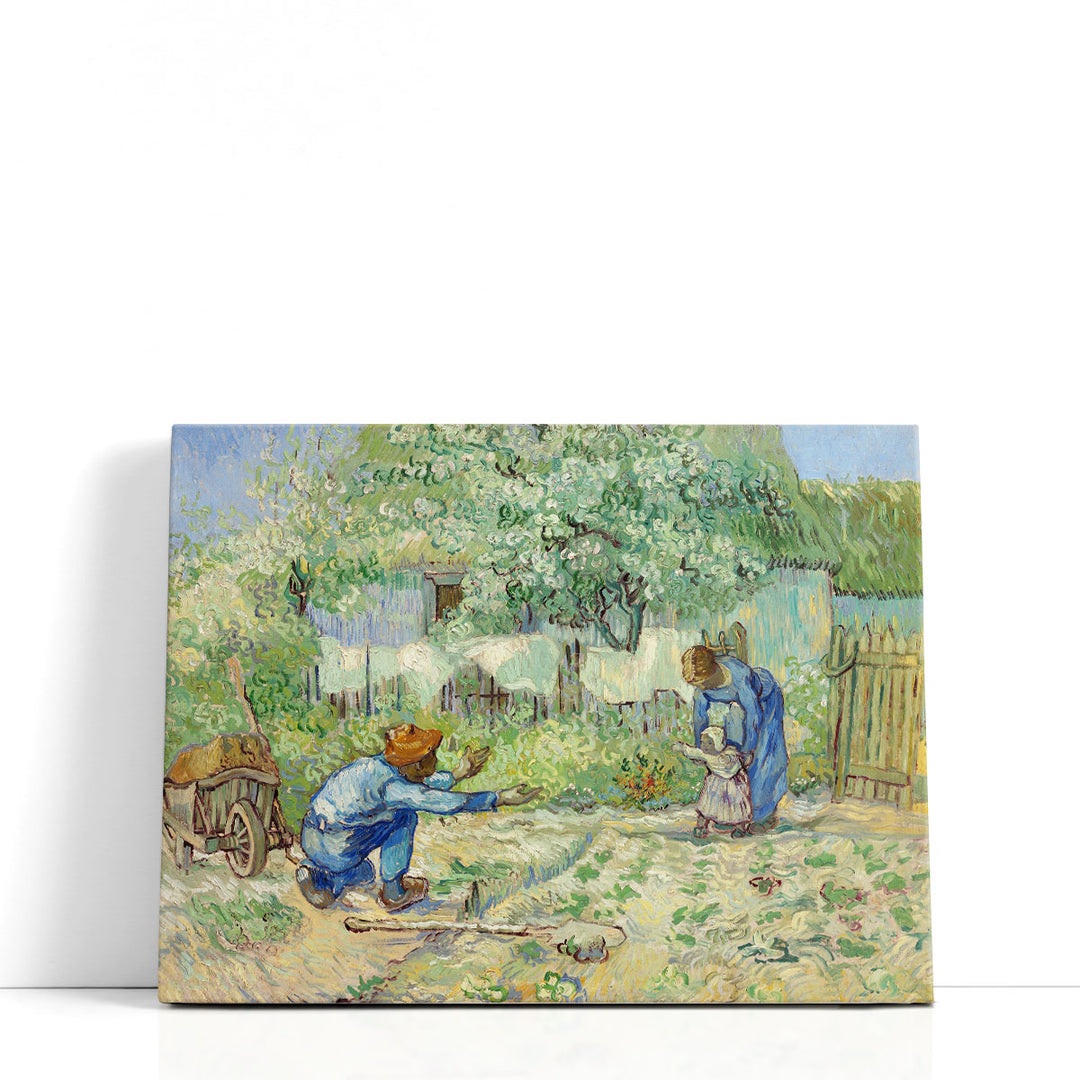 First Steps, after Millet, 1890 - Canvas Print Wall Art
