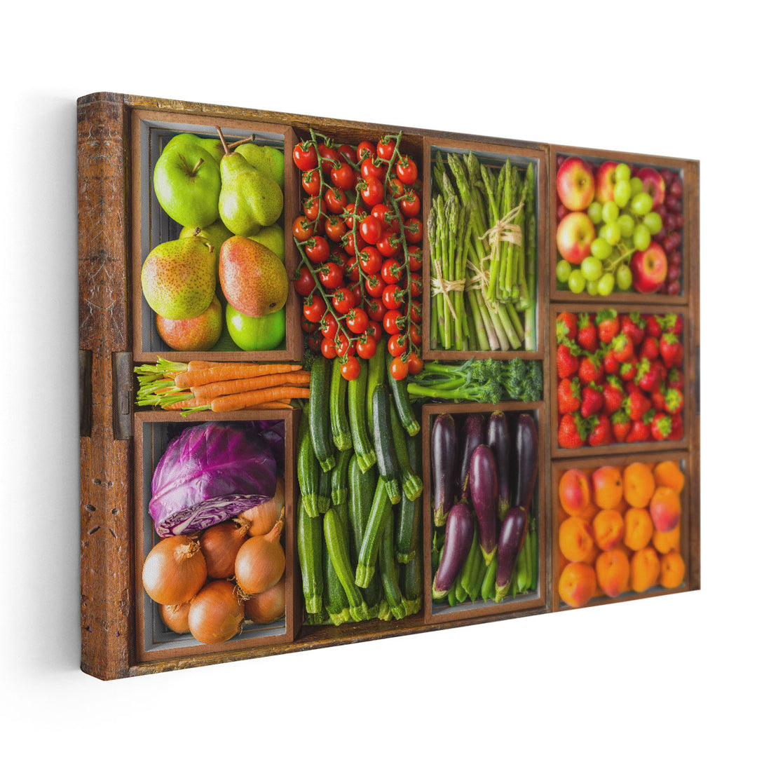 Fruit and Vegetables - Canvas Print Wall Art