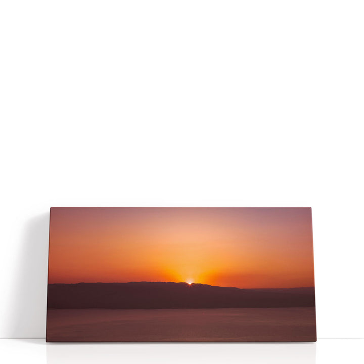 Dragot Cliffs with the View of the Jordan Valley, Sunrise - Canvas Print Wall Art