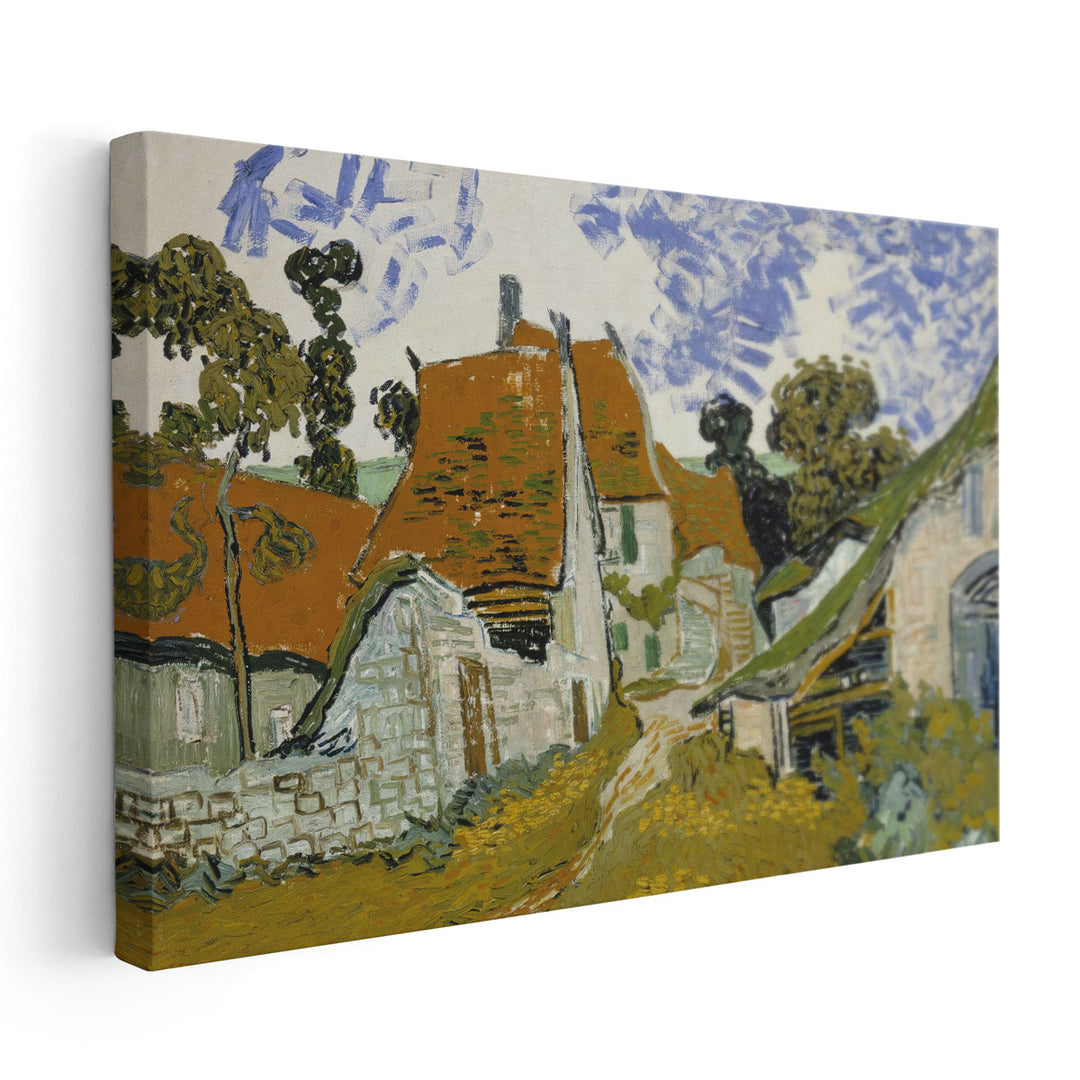 Street in Auvers-sur-Oise, 1890 - Canvas Print Wall Art