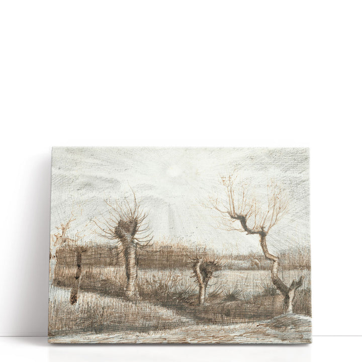 Brown autumn prints with soft  foliage