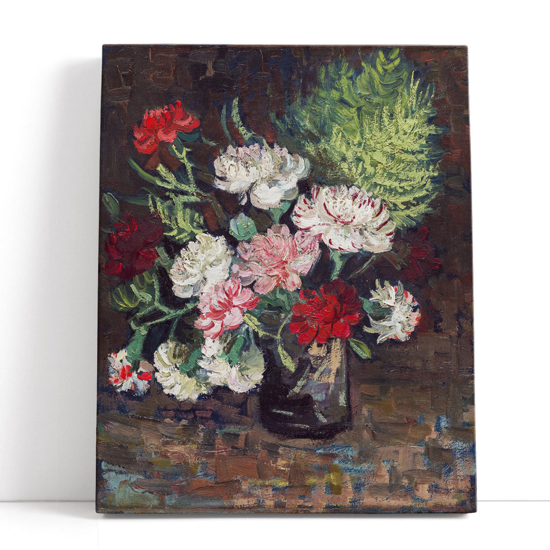 Vase with Carnations, 1886 - Canvas Print Wall Art