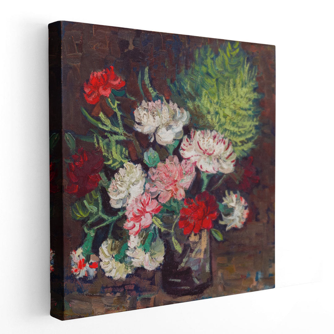 Vase with Carnations, 1886 - Canvas Print Wall Art