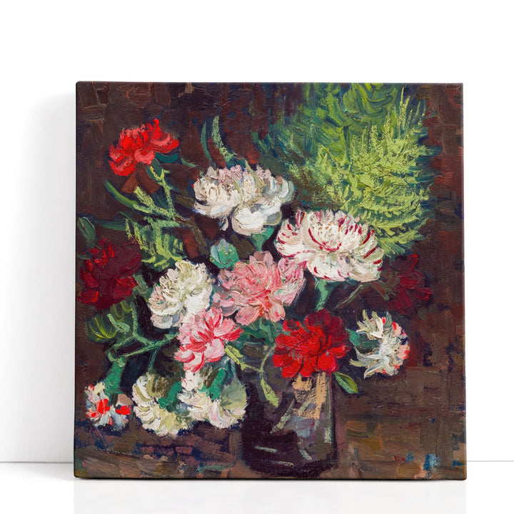 Vase with Carnations, 1886 - Canvas Print Wall Art