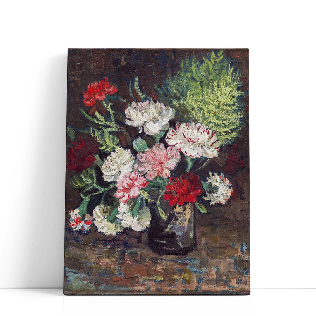 Vase with Carnations, 1886 - Canvas Print Wall Art