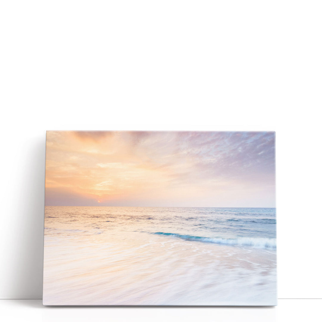 Evening View Of Beautiful Beach In Israel 2 - Canvas Print Wall Art