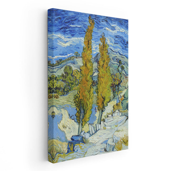 The Poplars at Saint-Remy, 1889 - Canvas Print Wall Art