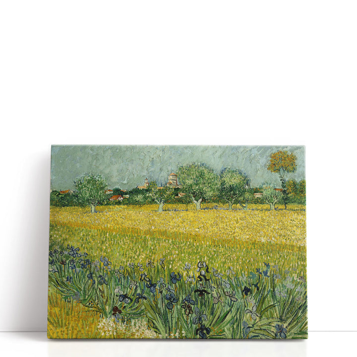 Field With Flowers Near Arles, 1888 - Canvas Print Wall Art