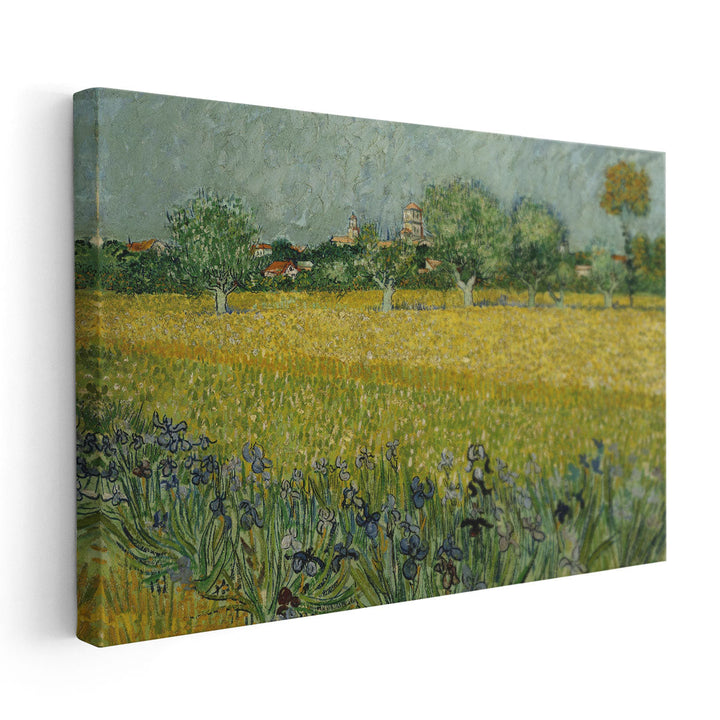 Field With Flowers Near Arles, 1888 - Canvas Print Wall Art