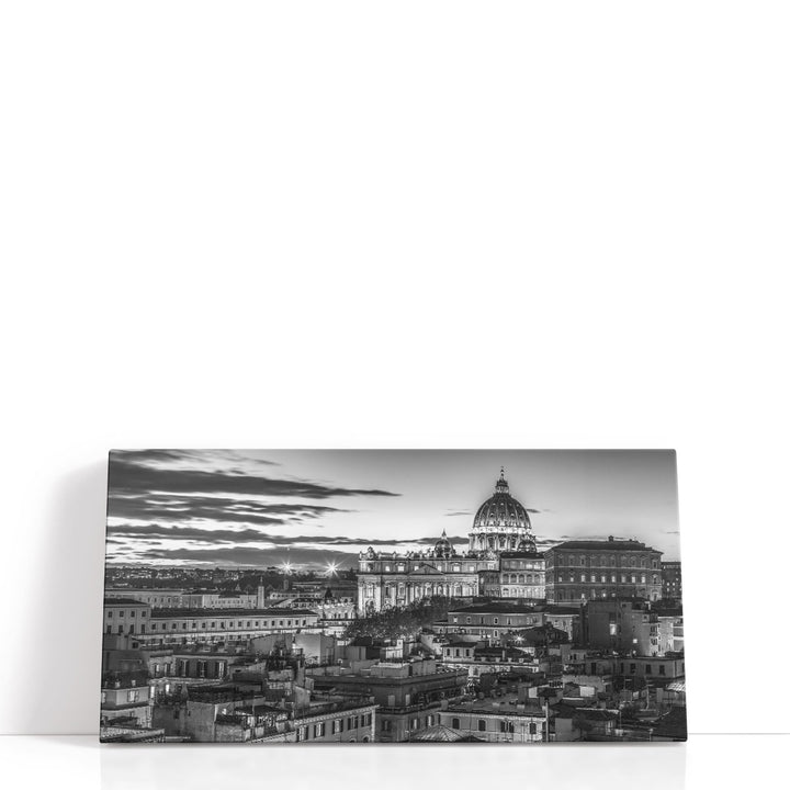 Vatican City with St. Peters Basilica, Rome - Canvas Print Wall Art