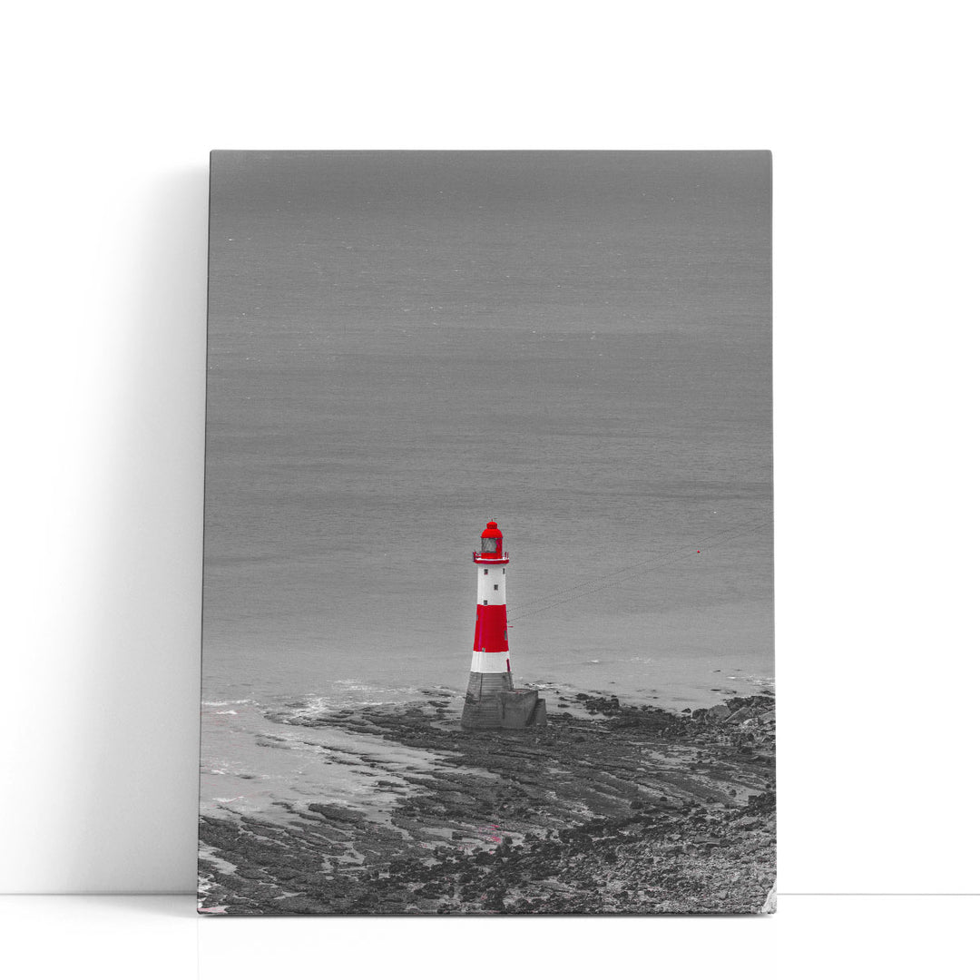 Beachy Head And Lighthouse, Eastbourne - Canvas Print Wall Art