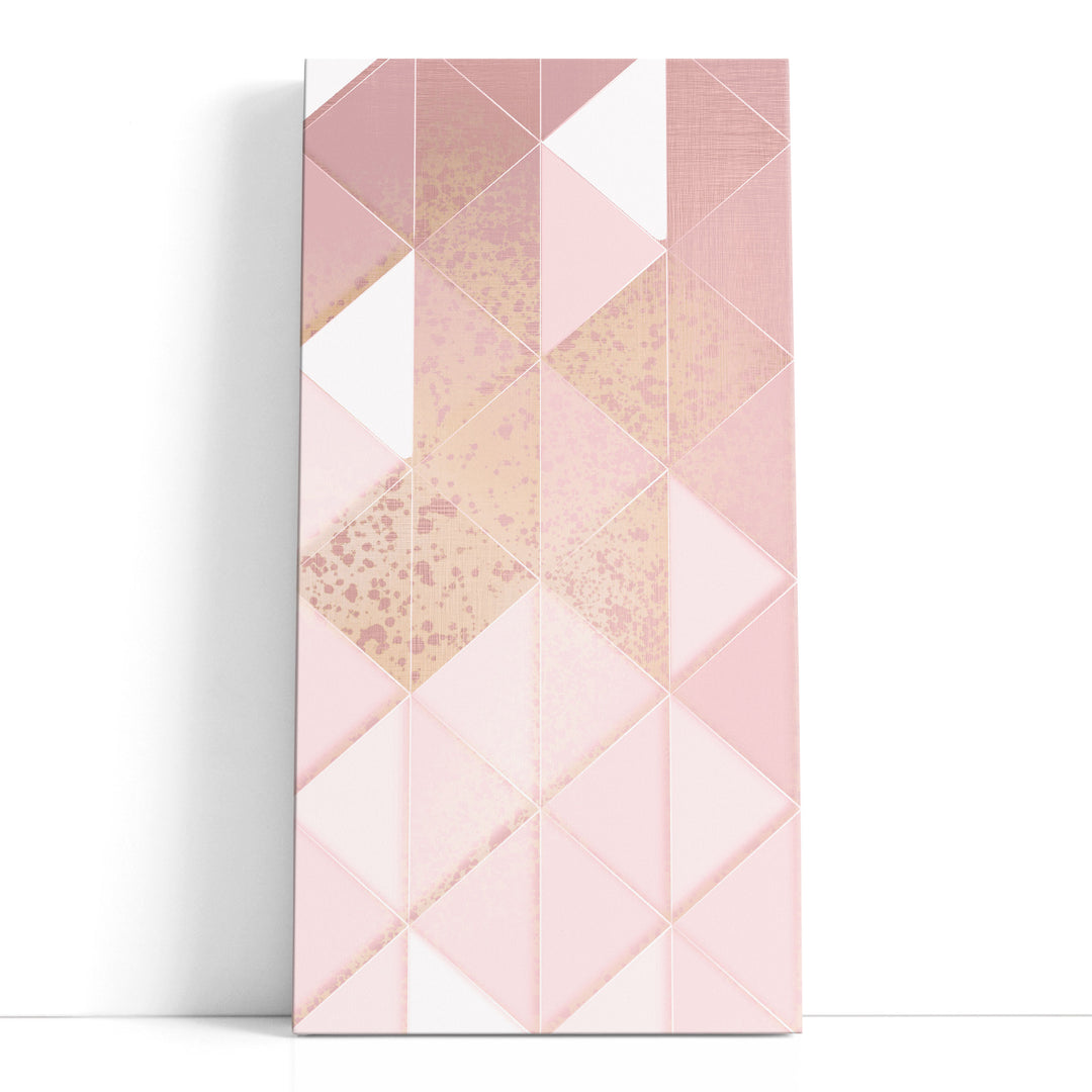 Triangle Blush Panel II - Canvas Print Wall Art