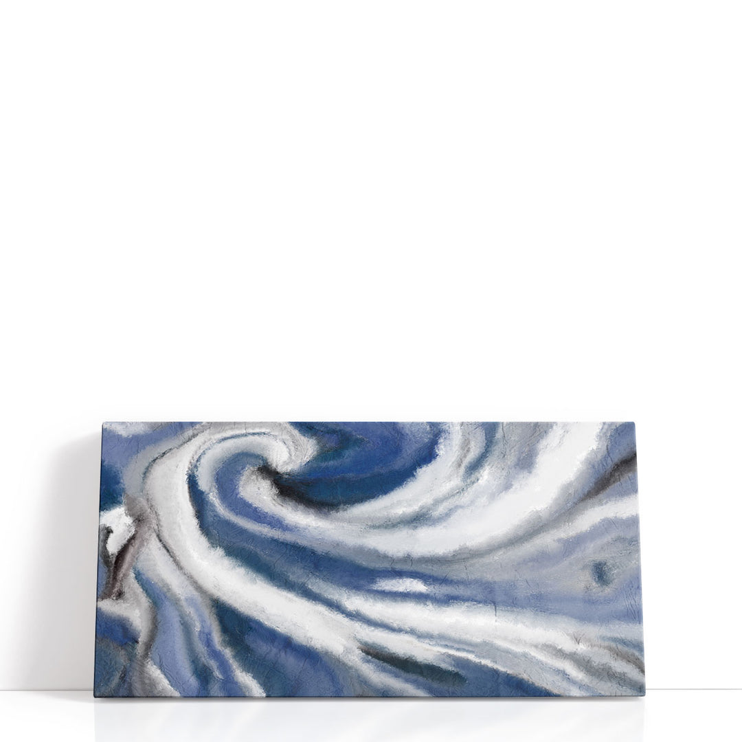 Indigo Swirl - Canvas Print Wall Art