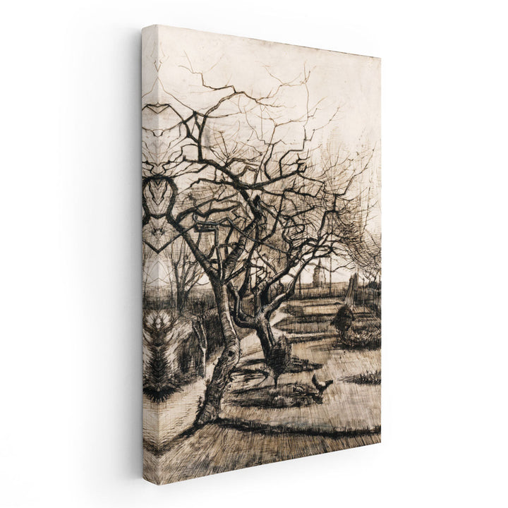 The Parsonage Garden at Nuenen in Winter, 1884 - Canvas Print Wall Art